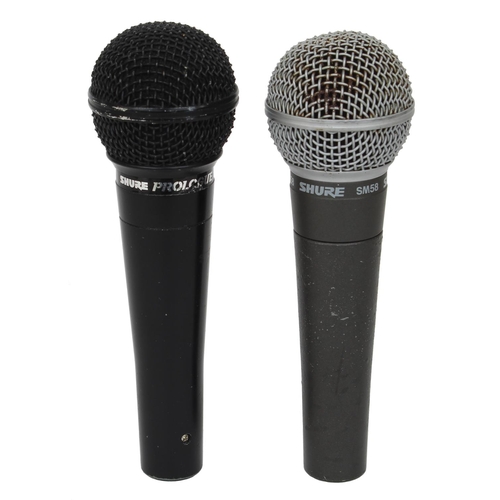 3027 - Shure SM58 dynamic microphone; together with a Shure Prologue 24L dynamic microphone (2)*Please note... 