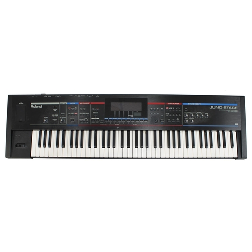 3038 - Roland Juno-Stage 128 voice expandable synthesizer keyboard, with soft bag*Please note: Gardiner Hou... 