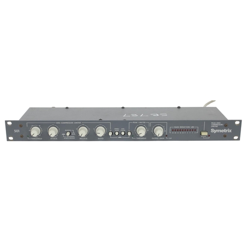 3080 - Symetrix 501 Peak-RMS compressor limiter rack unit*Please note: Gardiner Houlgate do not guarantee t... 