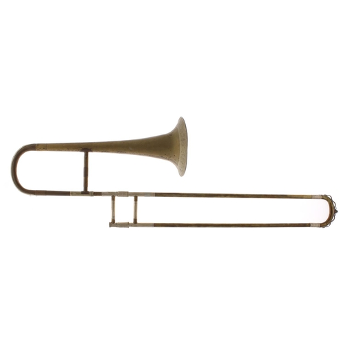 1815 - Tenor trombone by C.F. Zetsche & Sohn, Berlin, circa 1880, of brass with nickel mounts, with a n... 