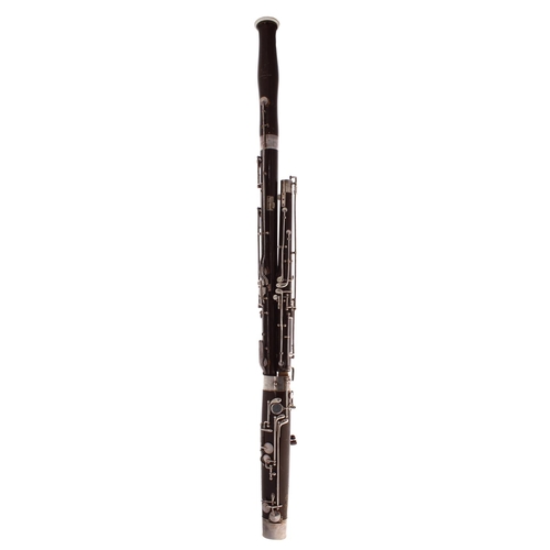 1826 - Lark student bassoon with eighteen keys and crook lock, with crook and within a fitted case... 