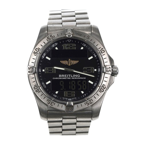 45 - Breitling Aerospace Advantage titanium gentleman's wristwatch, reference no. E79362, serial no. 1051... 