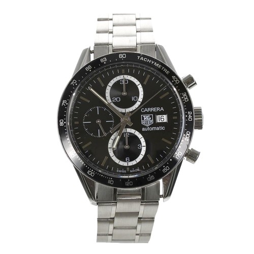 105 - Tag Heuer Carrera Chronograph automatic stainless steel gentleman's wristwatch, reference no. CV2010... 