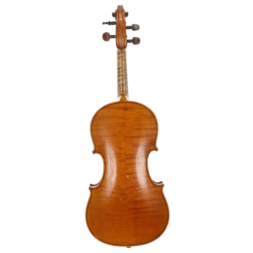 2411 - French violin by and labelled Chipot-Vuillaume, Gendre de J.-B. Vuillaume á Paris, the two pi... 