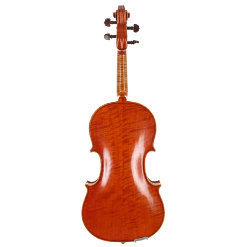 2415 - Good modern Italian violin by and labelled Aldo Zani-Fece-Cesena, 1974 and signed by the maker on th... 