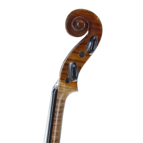 2418 - Good early 20th century violin, 14 3/16