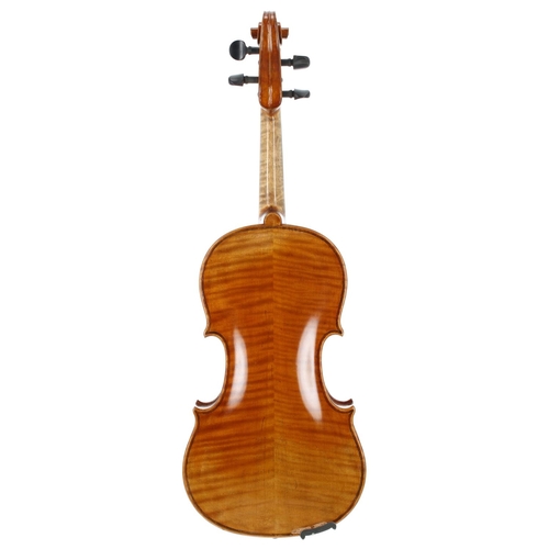 2430 - German violin by and labelled Schuster & Co. Musikinstrumenten-Manufacture, Markneukirchen and b... 