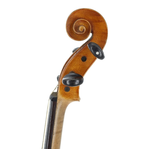 2432 - Early 20th century violin, 14 1/8