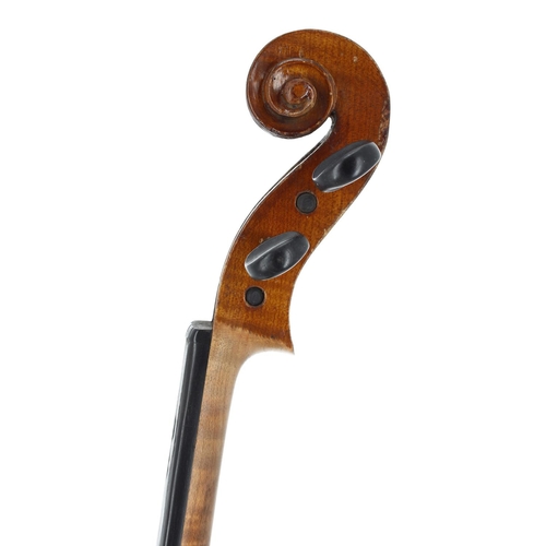 2433 - Good violin circa 1910, 14 1/4