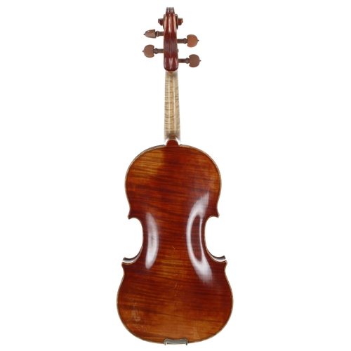 2436 - Good German violin labelled 