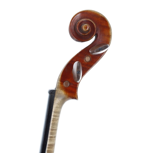 2436 - Good German violin labelled 