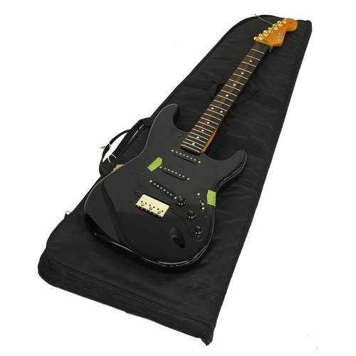 1319 - Axco Custom Build electric guitar in need of completion comprising black finish GuitarBuild.co.uk S ... 