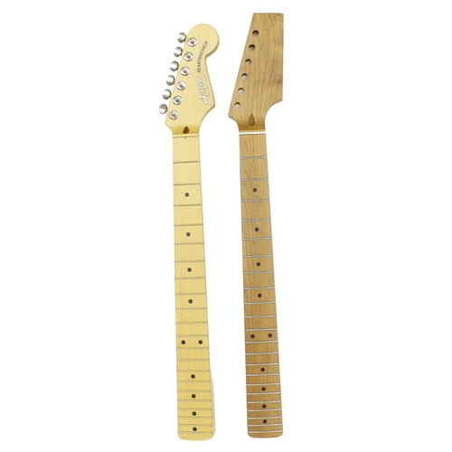 1337 - Fender Licensed Allparts twenty-one fret maple board neck; together with another electric guitar nec... 