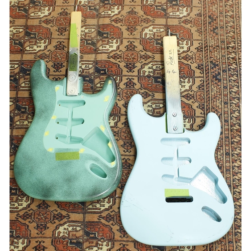 1340 - Two finished S Type guitar bodies for projects (2)