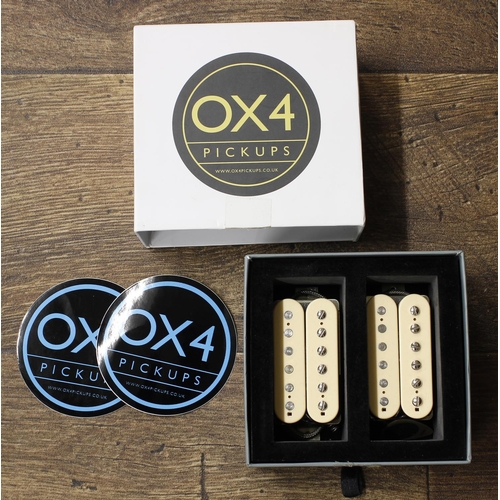 1363 - Pair of OX4 humbucker guitar pickups, boxed