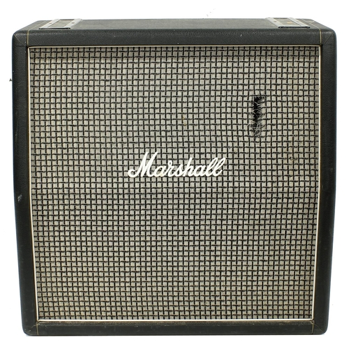 546 - Adrian Utley - 1999 Marshall 1960AX 4x12 guitar amplifier speaker cabinet, made in England, ser. no.... 