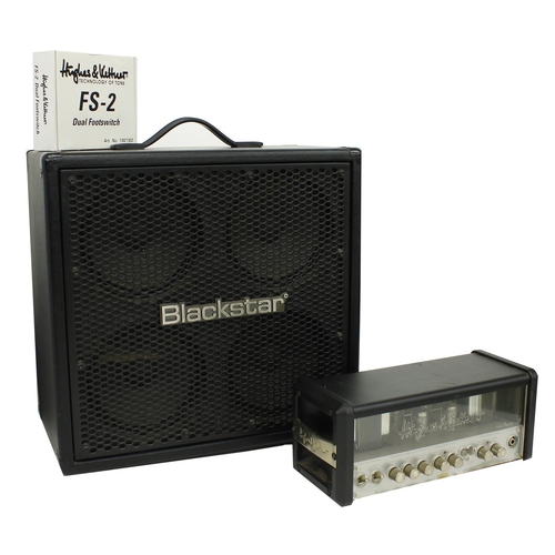 932 - Hughes & Kettner Tubemeister 18 guitar amplifier head with foot switch; together with a Blacksta... 