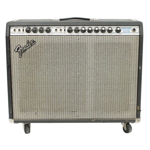 948 - Fender Vibrosonic Reverb guitar amplifier, made in USA, circa 1977, chassis no. A739202, with non-or... 