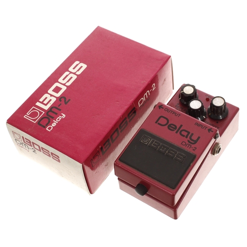 1146 - 1986 Boss DM-2 Delay guitar pedal, made in Japan, black label, boxed*Please note: Gardiner Houlgate ... 