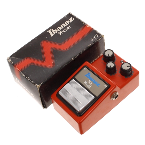 1153 - Ibanez PT9 Phaser guitar pedal, made in Japan, circa 1984, boxed*Please note: Gardiner Houlgate do n... 