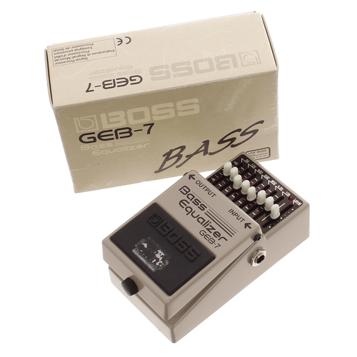 1161 - Boss GEB-7 Bass Equalizer guitar pedal, boxed*Please note: Gardiner Houlgate do not guarantee the fu... 