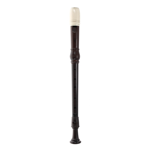 1707 - Baroque style treble recorder by Dolmetsch, Haslemere, 1957, ser. no. 7245, with ivory beak and ivor... 