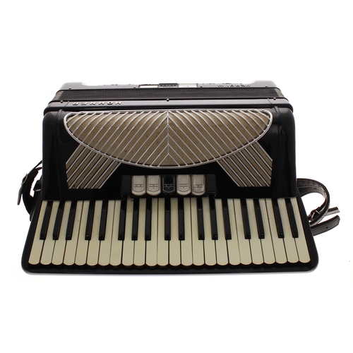 1562 - Hohner Verdi III 120 bass piano accordion with five switches, black finish, hard case... 