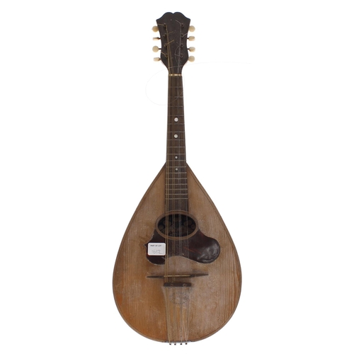 1612 - Large dulcimer, the sound board painted with fruiting vines and pierced with two apple shaped sound ... 