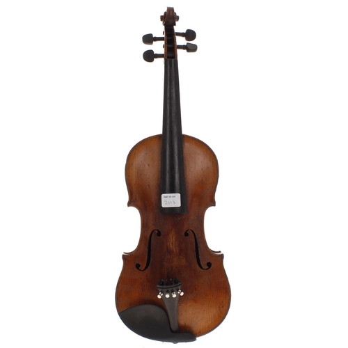 2013 - Early 20th century violin, 14 1/16