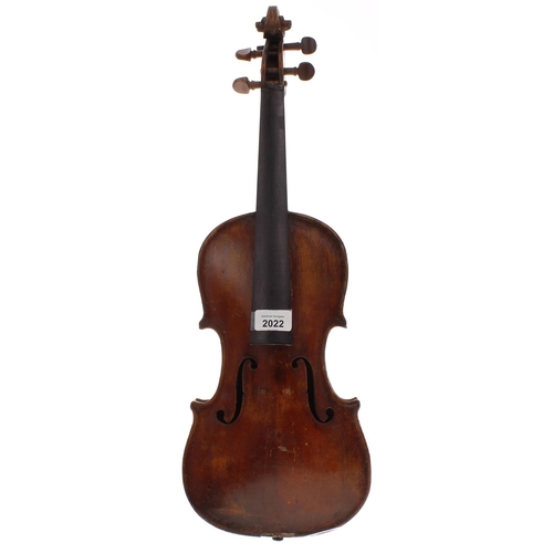 2022 - German violin labelled Josef Klotz...1792, 13 15/16