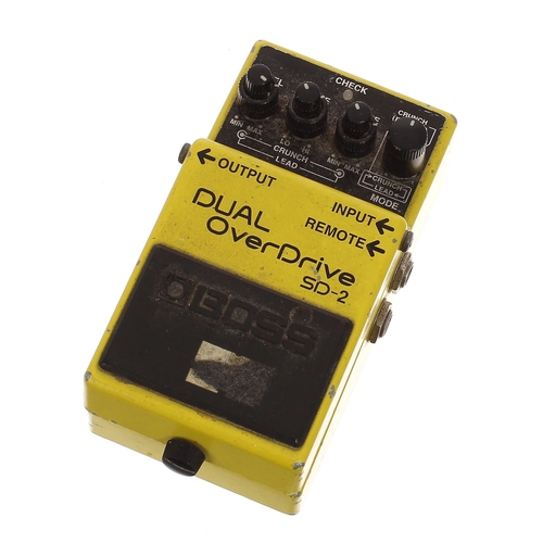 1178 - Boss SD-2 Dual Overdrive guitar pedal*Please note: Gardiner Houlgate do not guarantee the full worki... 