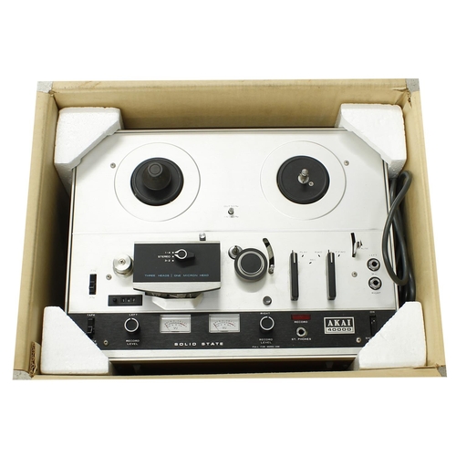 3147 - Akai 4000D three head stereo tape deck recorder, boxed with manual and cover*Please note: Gardiner H... 