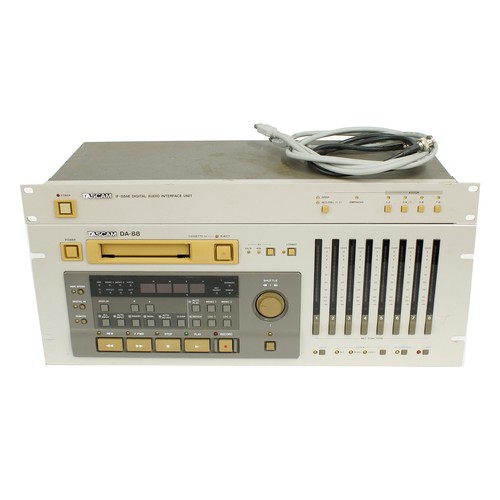 3187 - Tascam DA-88 DAT rack unit; together with a Tascam IF-88AE digital audio interface unit (2)*Please n... 