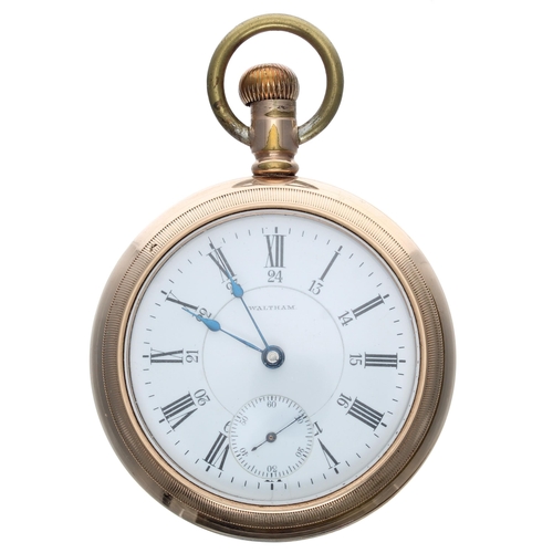 527 - American Waltham 'Appleton Tracy & Co.' gold plated lever pocket watch, circa 1900, signed 17 je... 