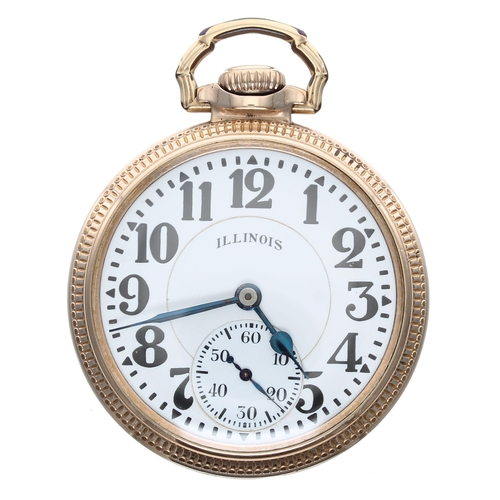536 - Illinois Watch Co. 'Bunn Special' Sixty Hour 10k gold filled lever set pocket watch, circa 1929, sig... 