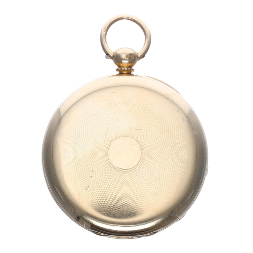 687 - James Murray Savage two-pin lever 18ct pocket watch, London 1839, the gilt frosted fusee movement si... 