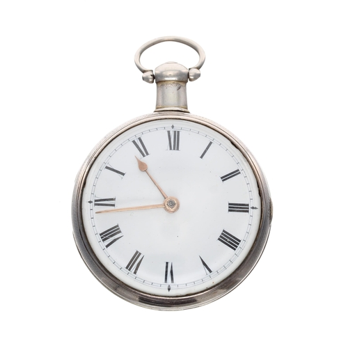 699 - George III silver gilt verge pocket watch, London 1809, the fusee movement signed Grayhurst & Ha... 