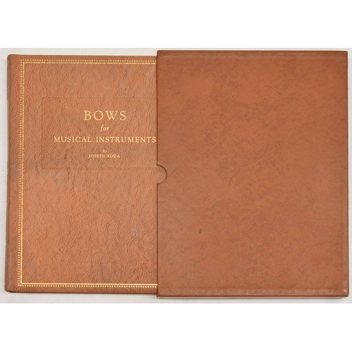 2111 - Joseph Roda - Bows for Musical Instruments of the Violin Family, limited library edition no. 200/300... 