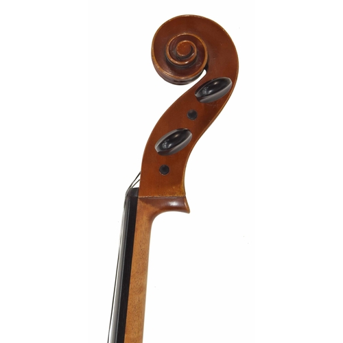 2509 - Good contemporary English violoncello by William Piper, labelled Completely Handmade in England Espe... 