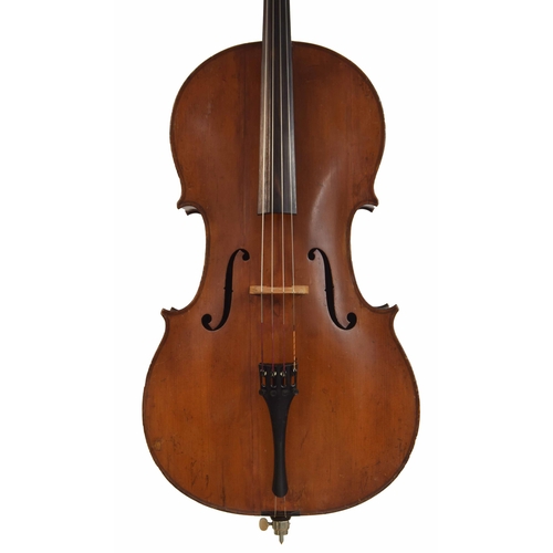 2516 - French violoncello in need of restoration by Francois Barzoni fecit-anno 1909, Manufacture Speciale ... 