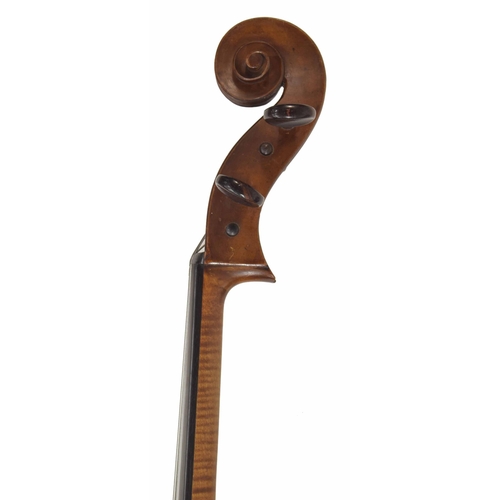 2516 - French violoncello in need of restoration by Francois Barzoni fecit-anno 1909, Manufacture Speciale ... 