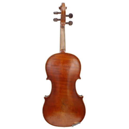 2063 - Late 19th century violin labelled Jacobus Stainer..., 14 1/16