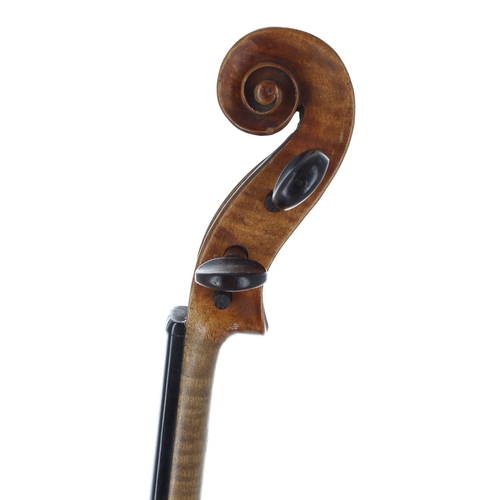 2455 - Good Dresden violin circa 1890, 14 1/8