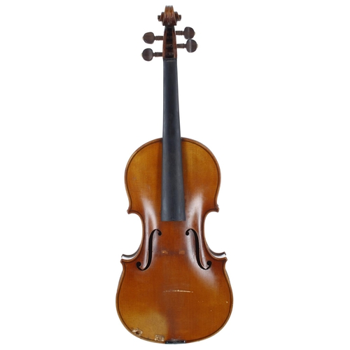 2482 - Good violin labelled Fait á Mirecourt, par le Maitre-Luthier, Amedee Dieudonne en 1936, no. 1027, th... 