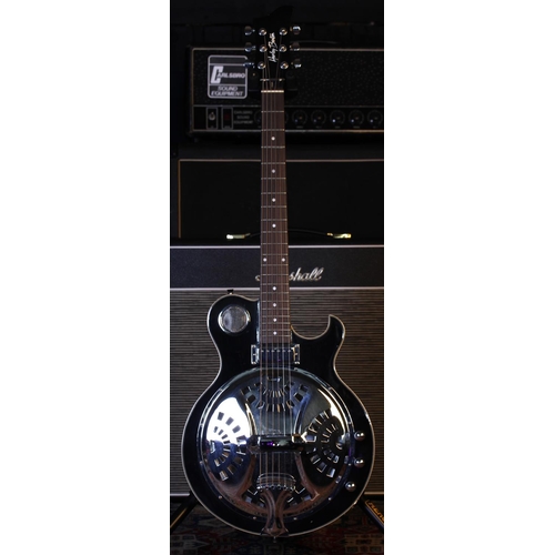 763 - Harley Benton ResoKing Bluegrass Series electric resonator guitar, with Thomann gig bag... 