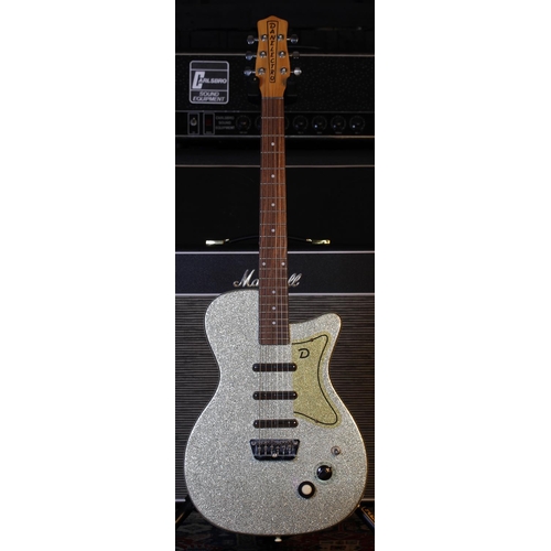 780 - Danelectro '56 U3 electric guitar, made in Korea; Body: champagne sparkle finish; Neck: maple; Fretb... 