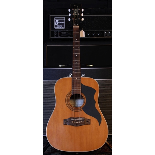 793 - Eko Ranger 6 acoustic guitar in need of some attention (minor belly lift, neck leaning slightly with... 