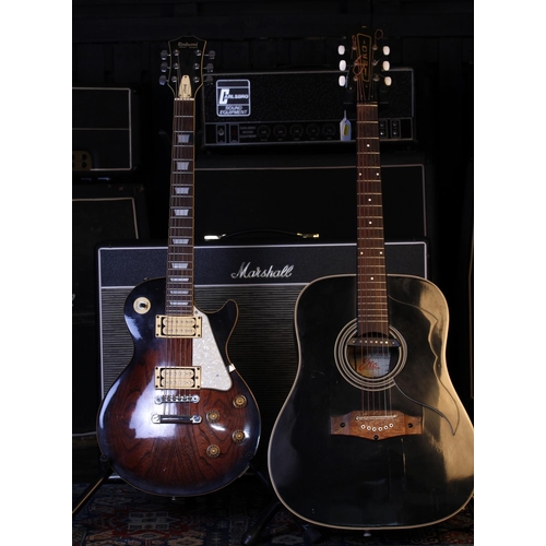 641 - Rockwood by Hohner LX250G electric guitar; together with an Eko Ranger 6 acoustic guitar with soundh... 