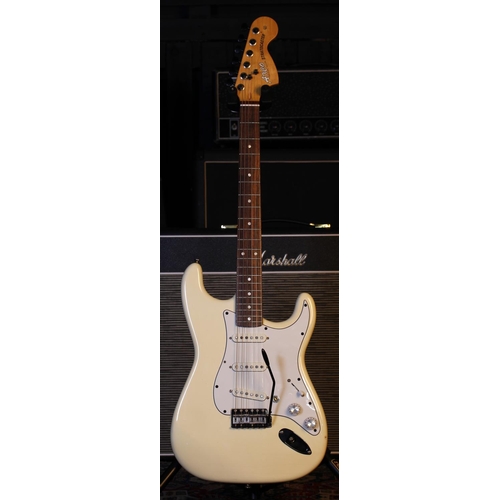 736 - Axco Custom Build S Type electric guitar; Body: GuitarBuild.co.uk S Type body with white powder fini... 