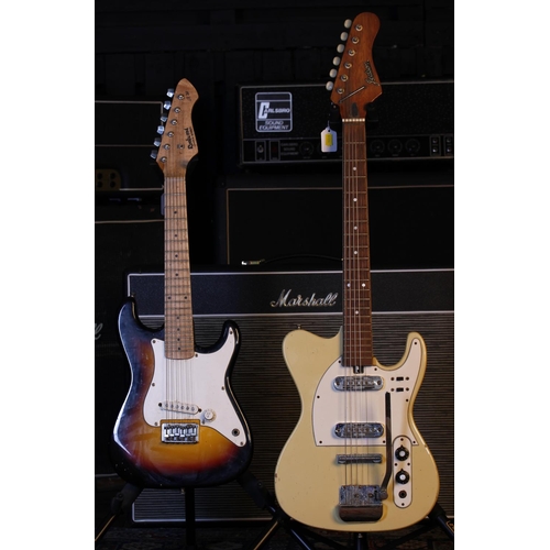 741 - 1970s Jedson T Type electric guitar; together with a Rockwood LX30 short scale electric guitar (2)... 